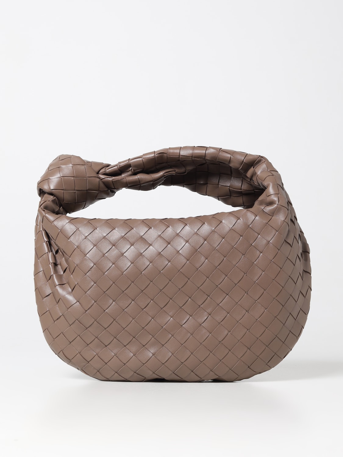 BOTTEGA VENETA: Teen Jodie bag in woven leather - Dove Grey