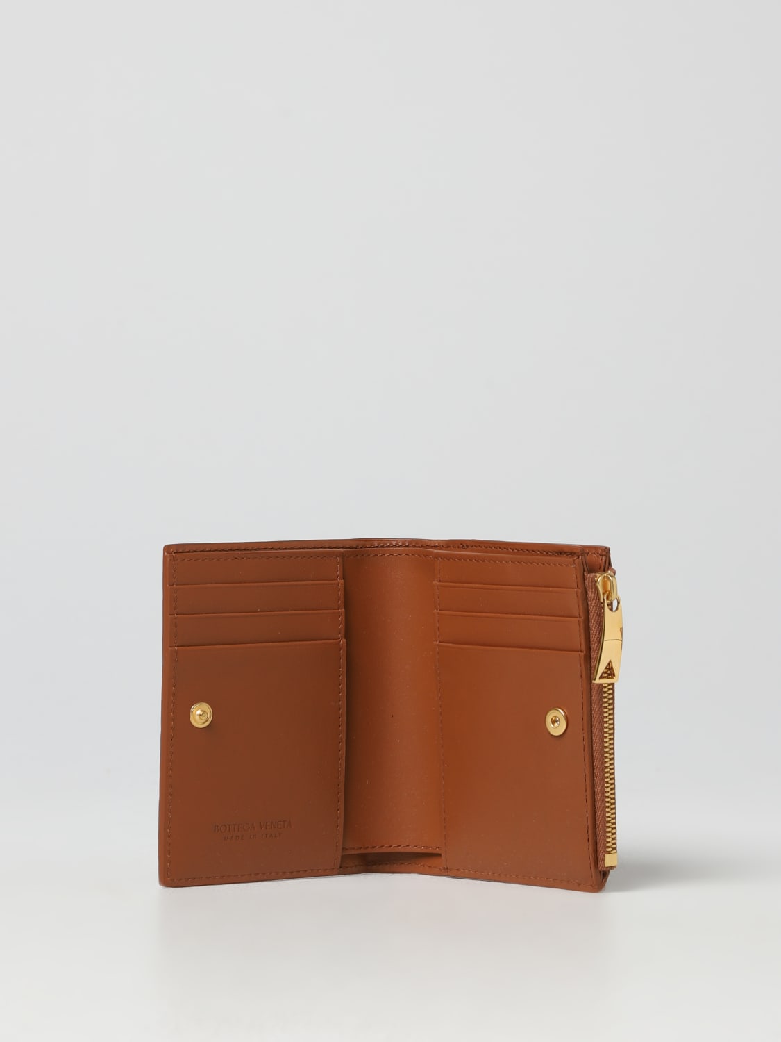 BOTTEGA VENETA PORTAFOGLIO: Portafoglio Bottega Veneta in nappa intrecciata, Marrone - Img 2
