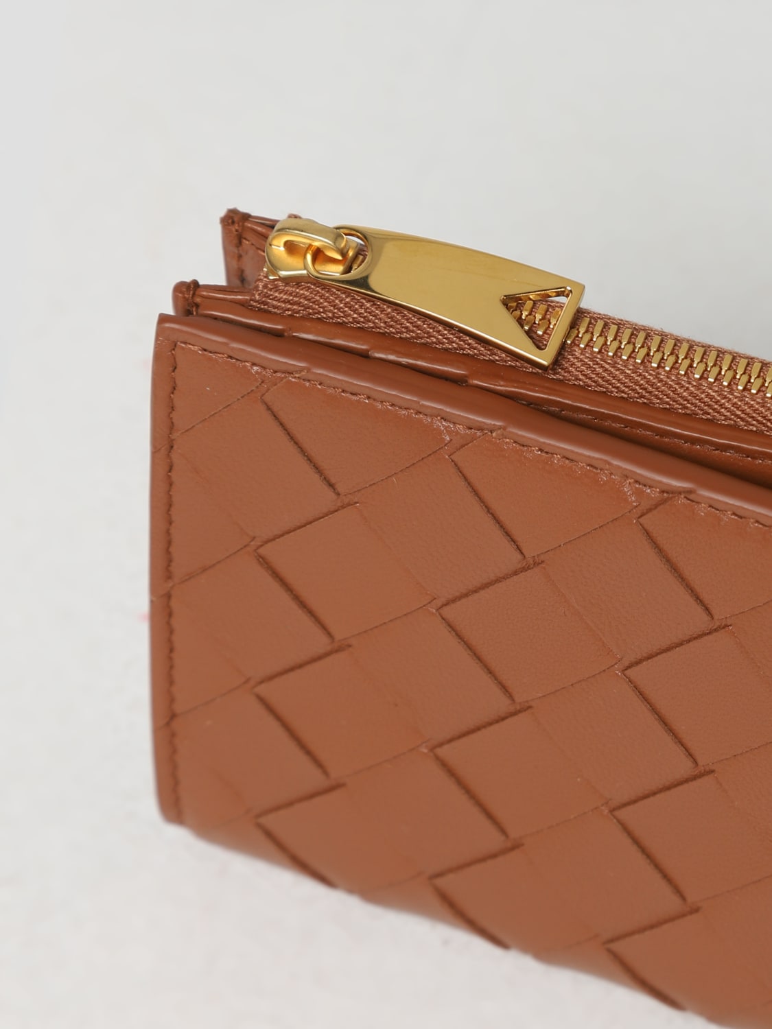 BOTTEGA VENETA PORTAFOGLIO: Portafoglio Bottega Veneta in nappa intrecciata, Marrone - Img 4