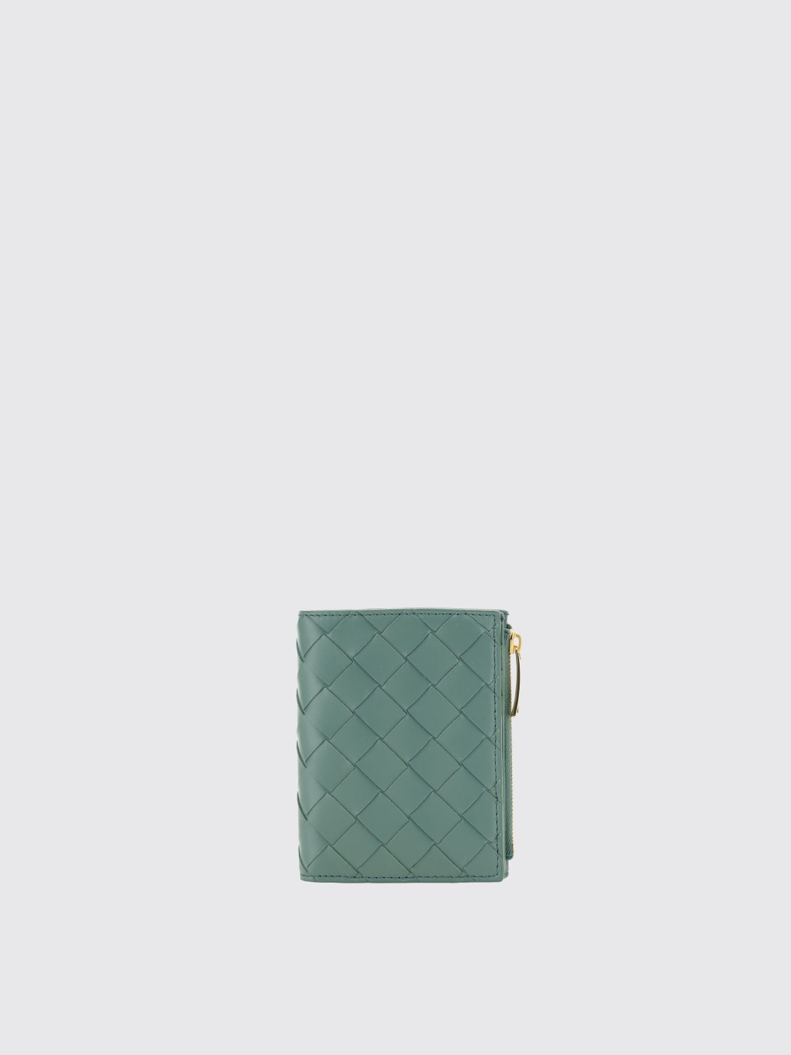 BOTTEGA VENETA WALLET: Bottega Veneta wallet in woven nappa, Sage - Img 1