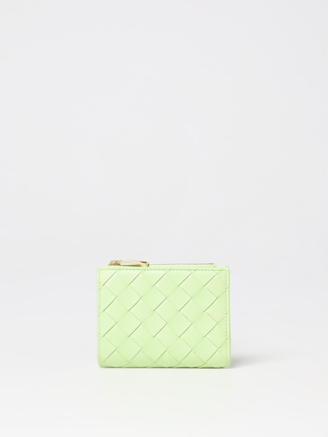 BOTTEGA VENETA WALLET: Bottega Veneta wallet in woven nappa, Pistachio - Img 1