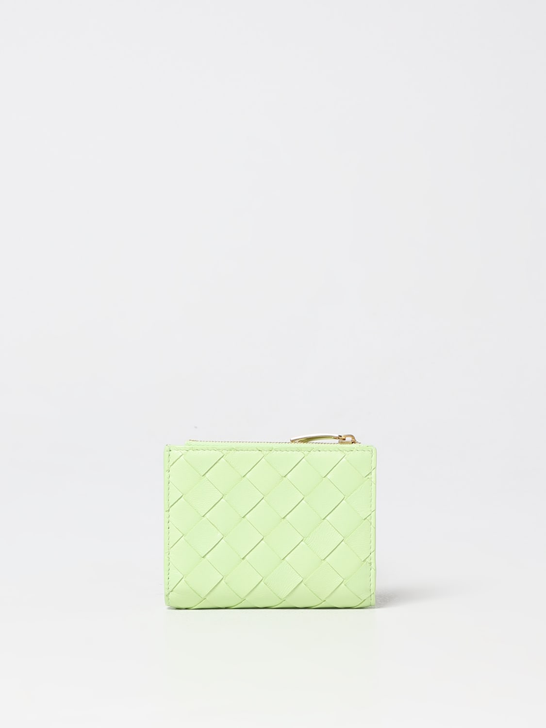 BOTTEGA VENETA WALLET: Bottega Veneta wallet in woven nappa, Pistachio - Img 3