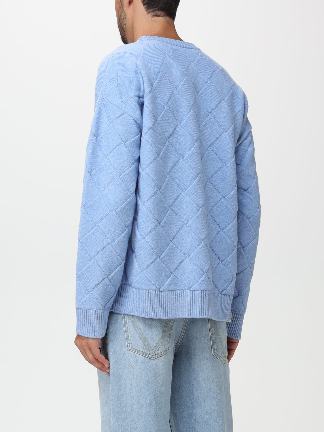 BOTTEGA VENETA SWEATER: Bottega Veneta sweater in wool blend, Gnawed Blue - Img 3