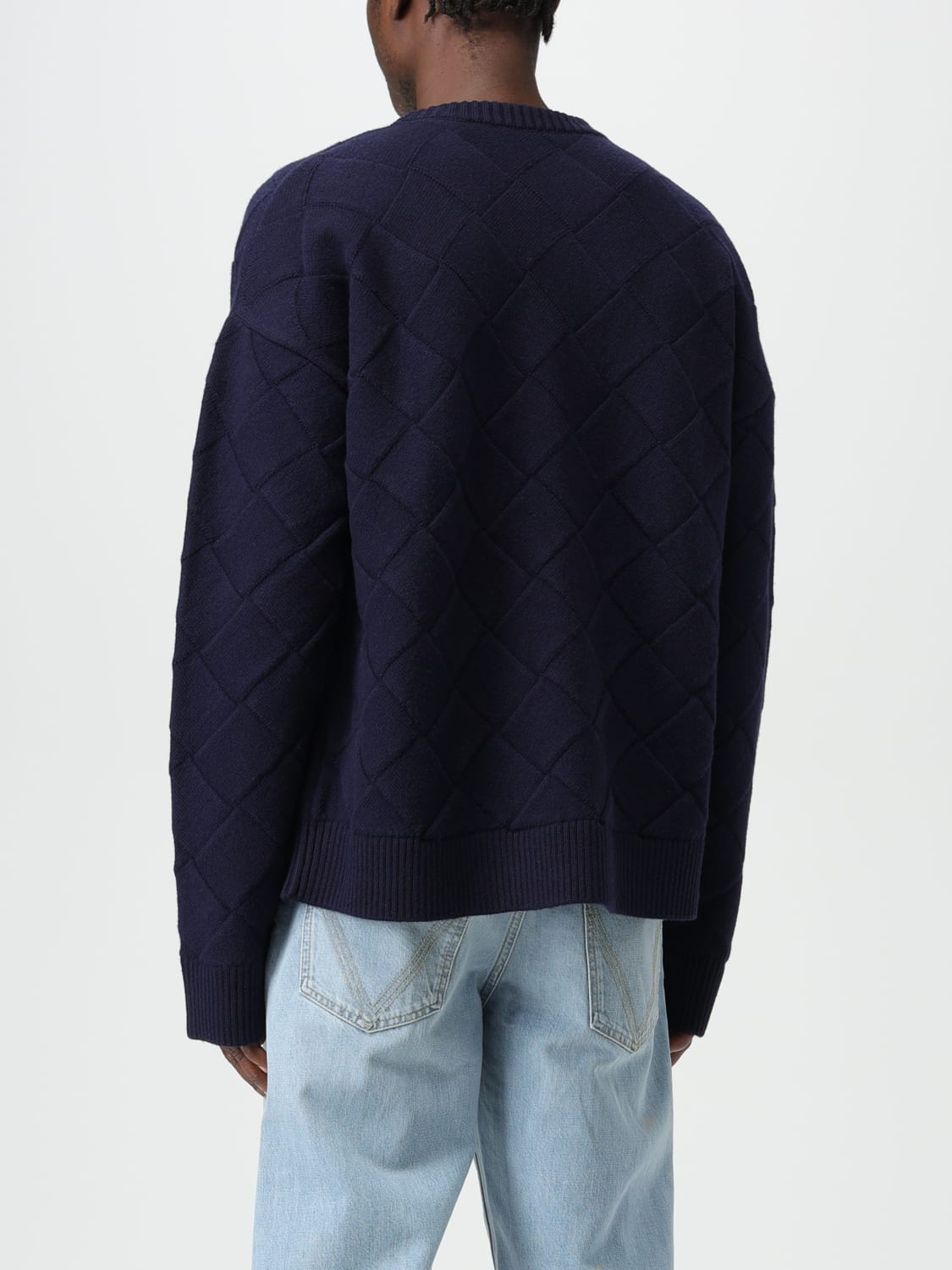 BOTTEGA VENETA SWEATER: Bottega Veneta sweater in wool blend, Navy - Img 3