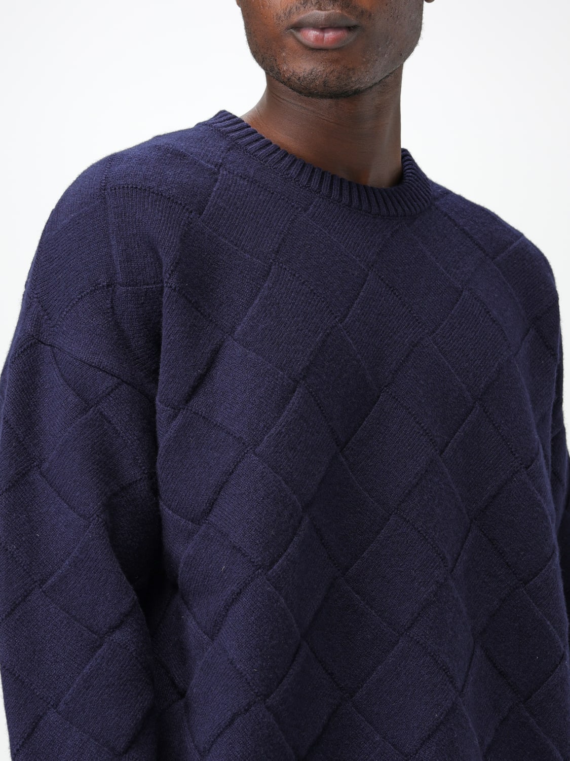 BOTTEGA VENETA SWEATER: Bottega Veneta sweater in wool blend, Navy - Img 5