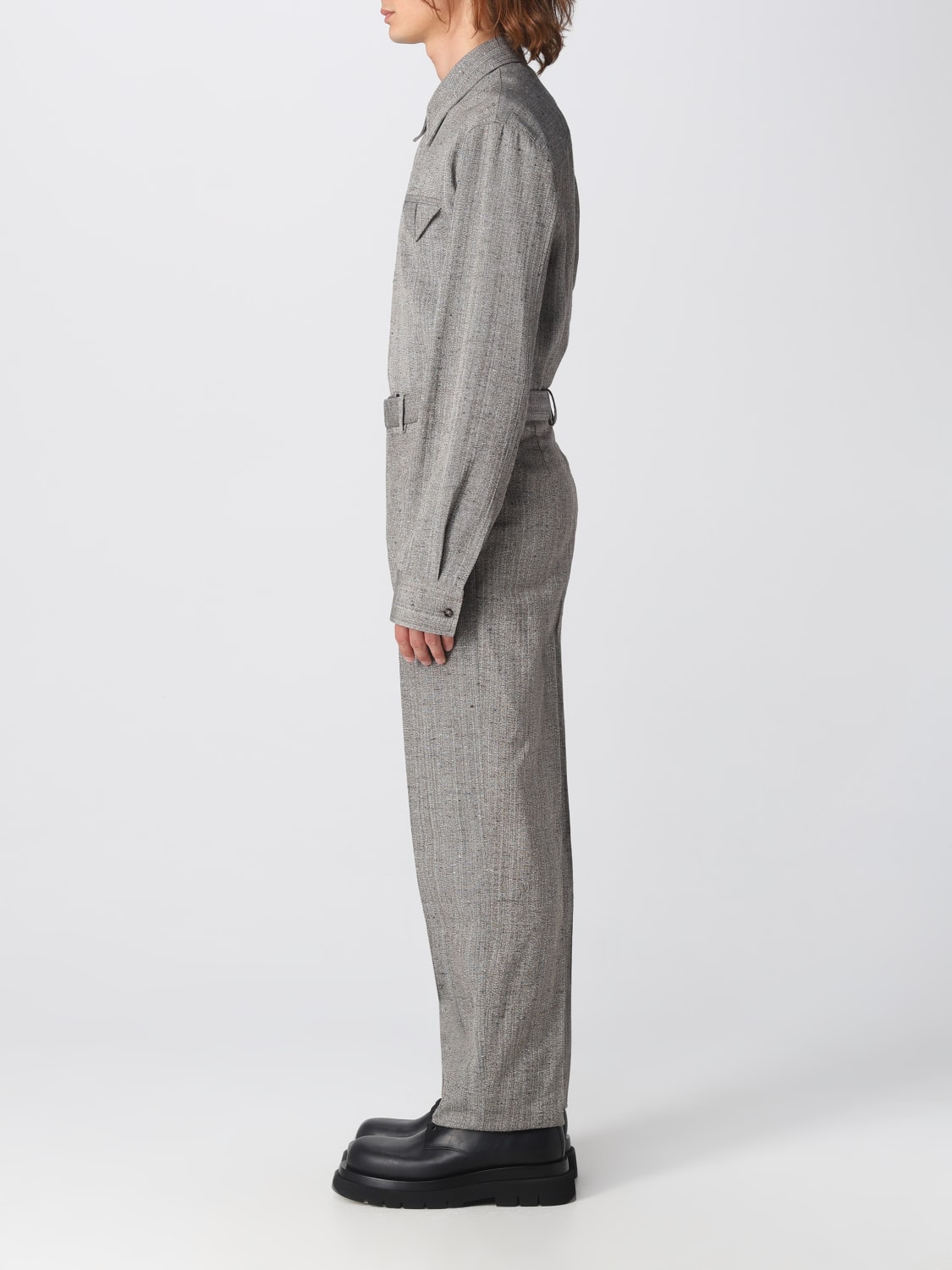 BOTTEGA VENETA PANTS: Bottega Veneta pants in silk and viscose, Brown - Img 2