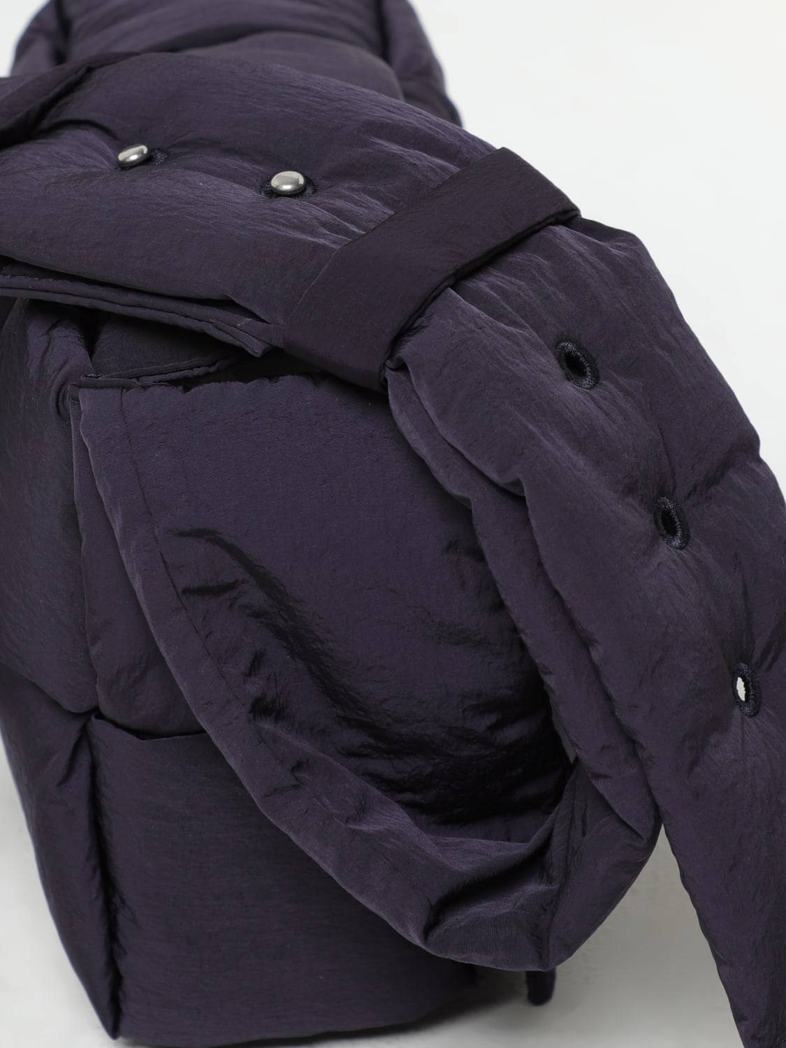 BOTTEGA VENETA BORSA A TRACOLLA: Borsa Tech Cassette Bottega Veneta in nylon intrecciato, Blue - Img 3