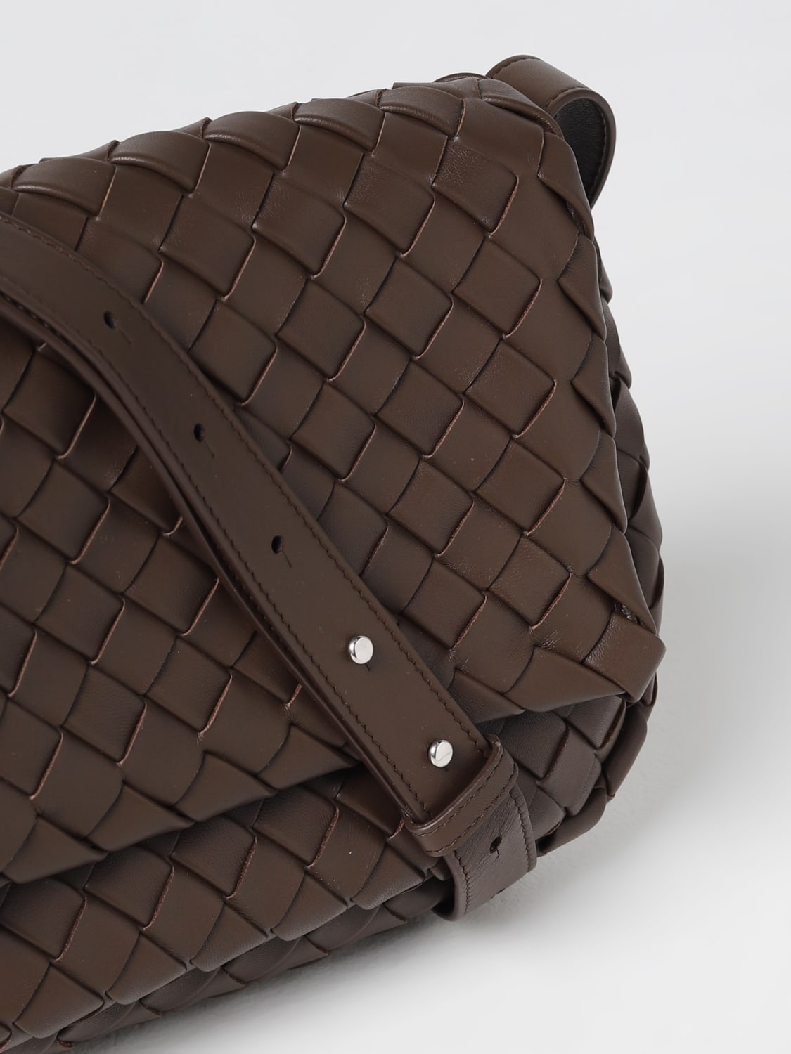 BOTTEGA VENETA SHOULDER BAG: Bottega Veneta bag in woven leather, Dark - Img 3