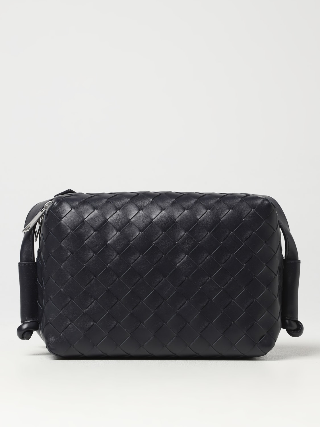 BOTTEGA VENETA SHOULDER BAG: Bottega Veneta Loop bag in woven leather, Blue - Img 1