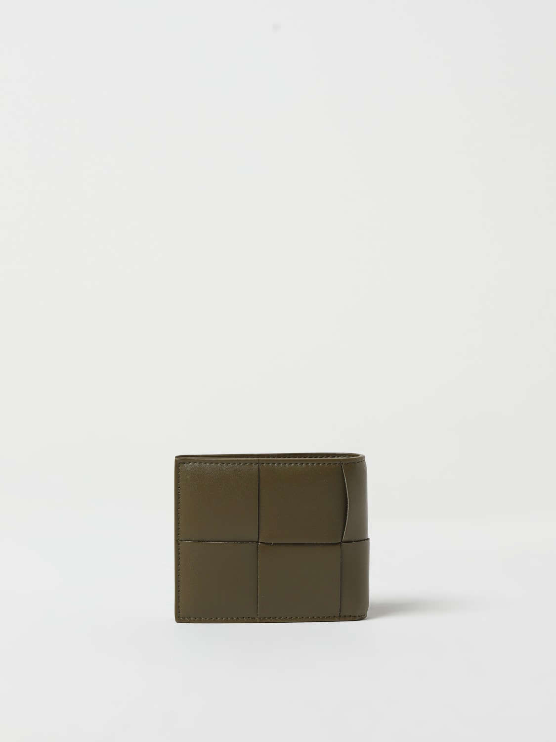 BOTTEGA VENETA WALLET: Bottega Veneta wallet in woven leather, Kaki - Img 3
