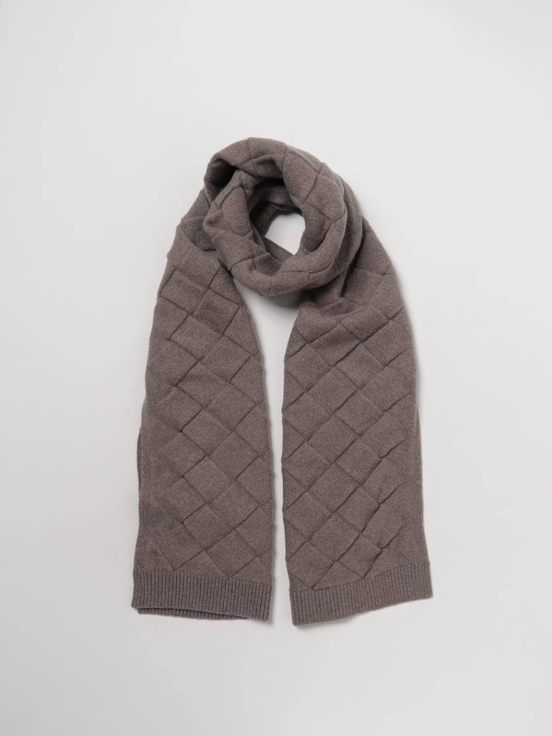 BOTTEGA VENETA SCARF: Bottega Veneta scarf in wool with 3D Intreccio pattern, Beige - Img 5