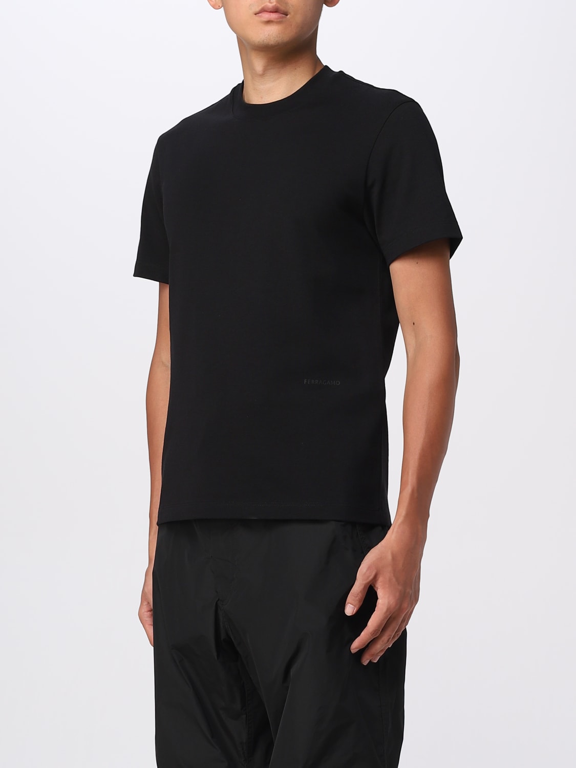 FERRAGAMO T-SHIRT: T-shirt herren Ferragamo, Schwarz - Img 4