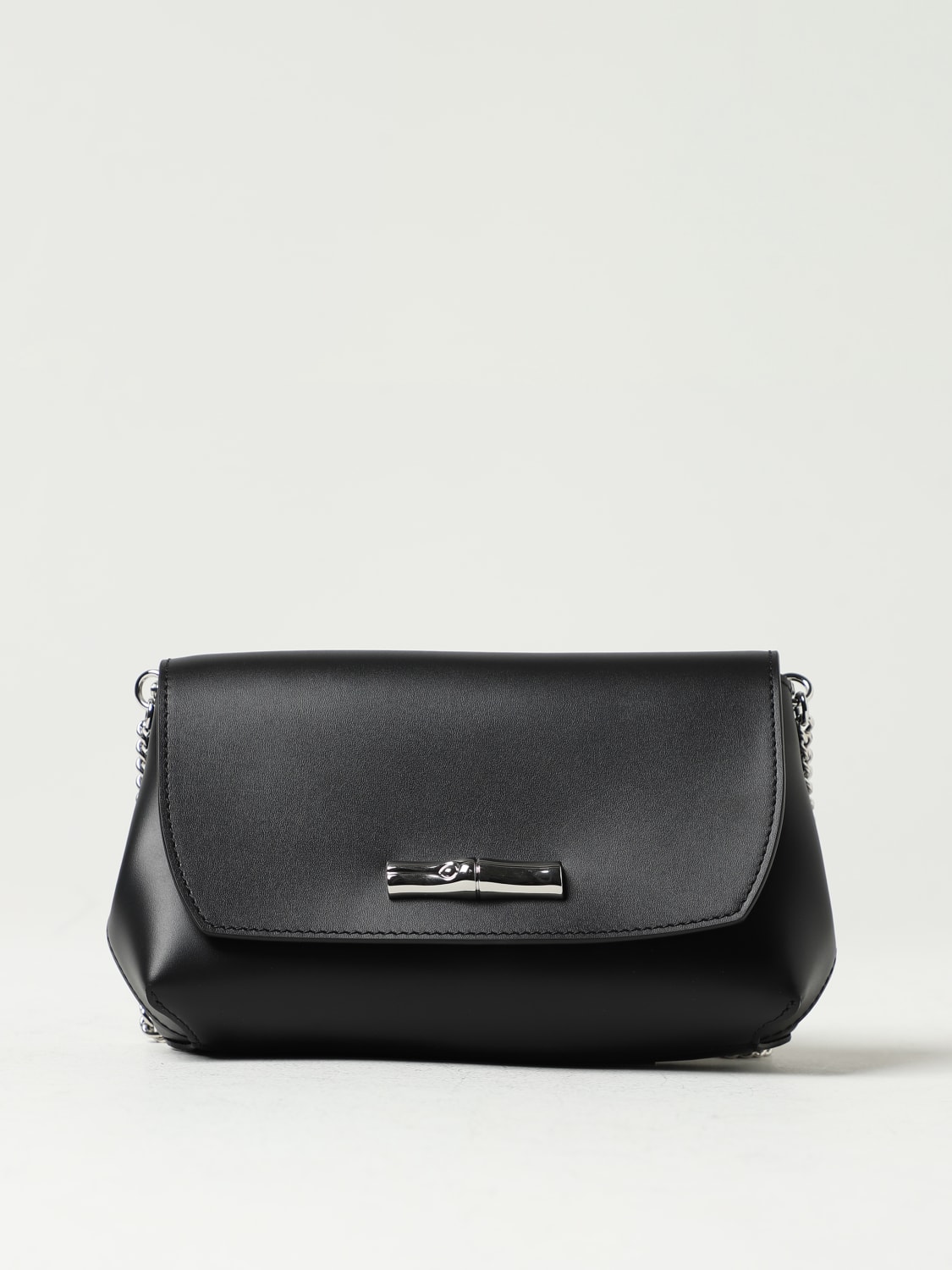 LONGCHAMP Roseau bag in smooth leather Black Longchamp mini bag 10191 HCN online at GIGLIO.COM