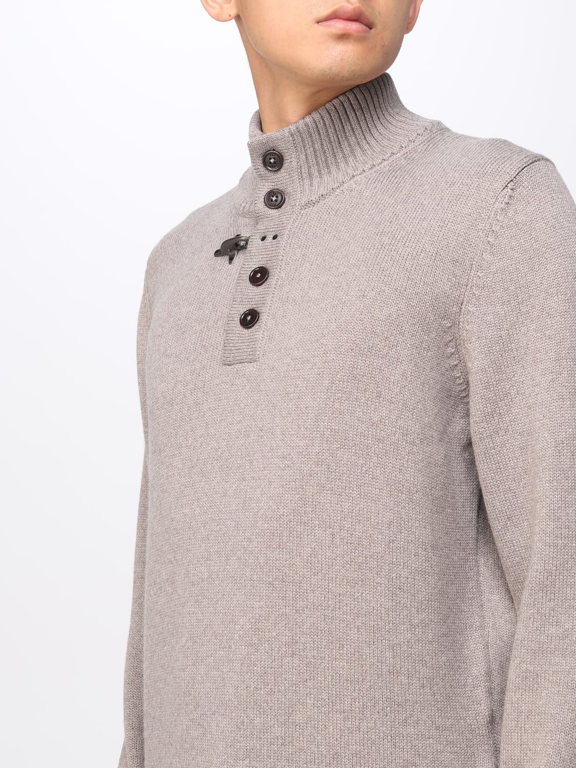 FAY SWEATER: Sweater men Fay, Beige - Img 3
