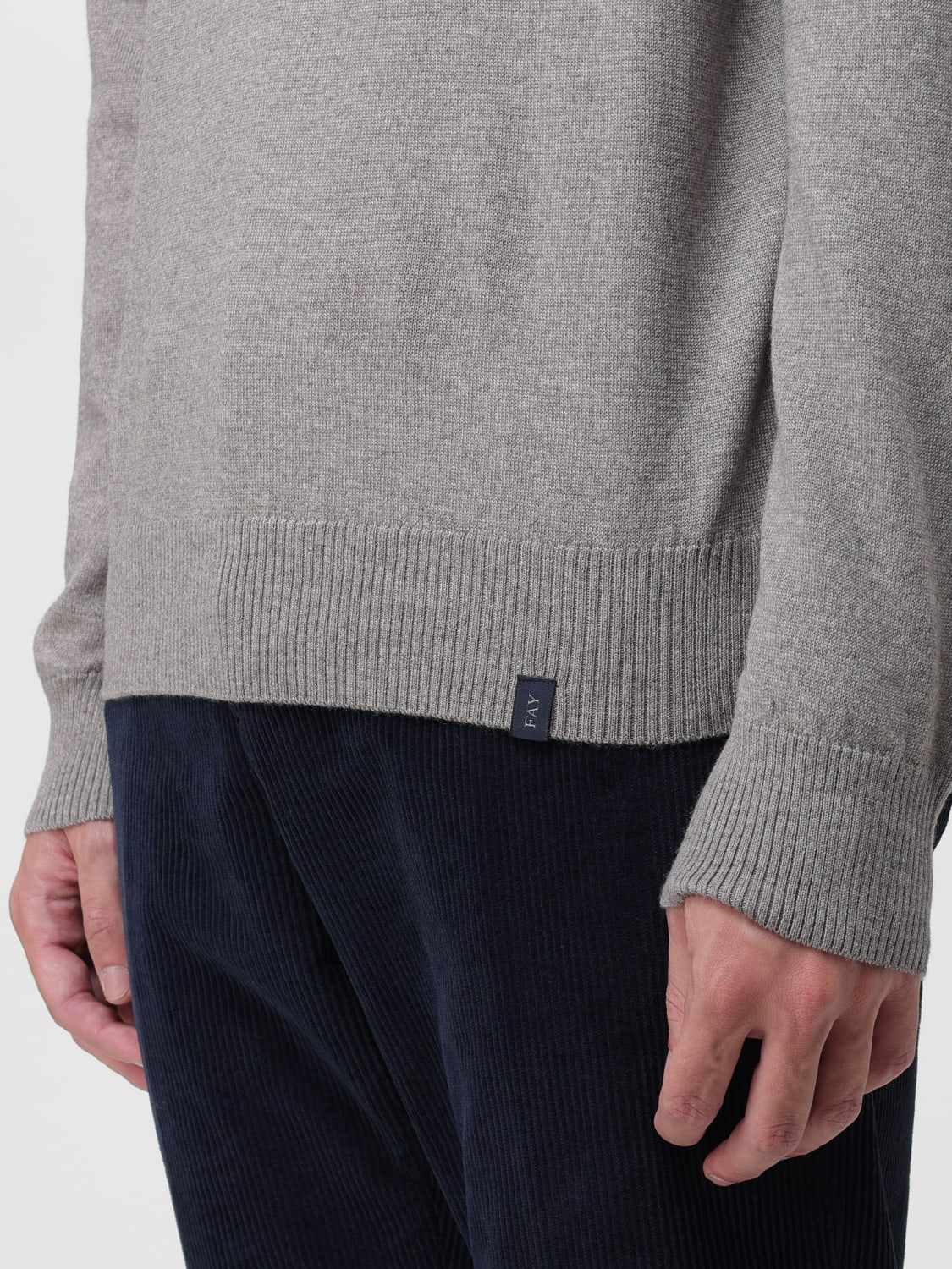 FAY SWEATER: Sweater men Fay, Grey - Img 3