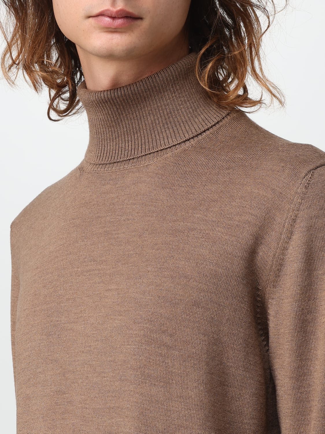 FAY SWEATER: Sweater men Fay, Brown - Img 3