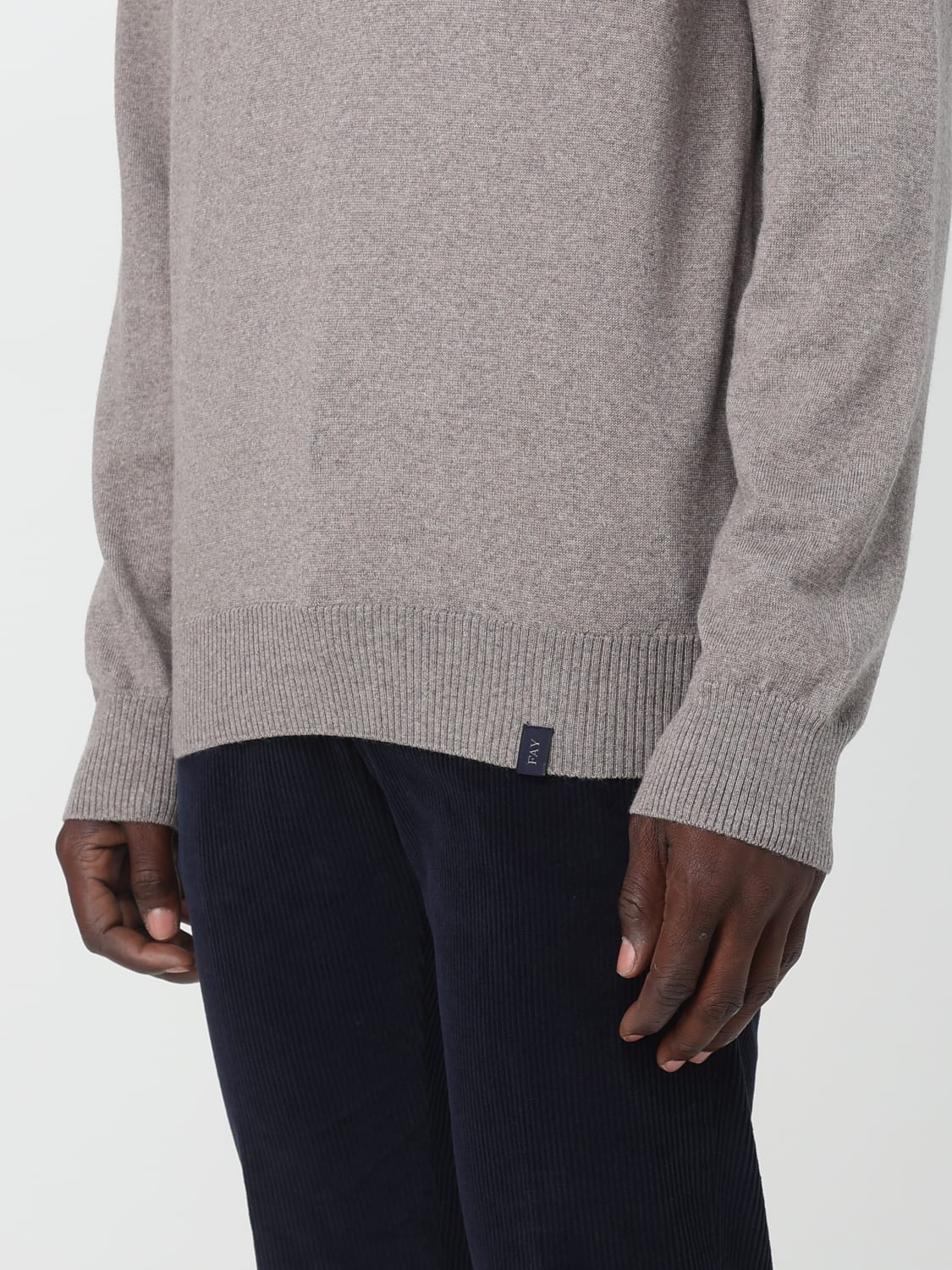 FAY SWEATER: Sweater men Fay, Dove Grey - Img 3