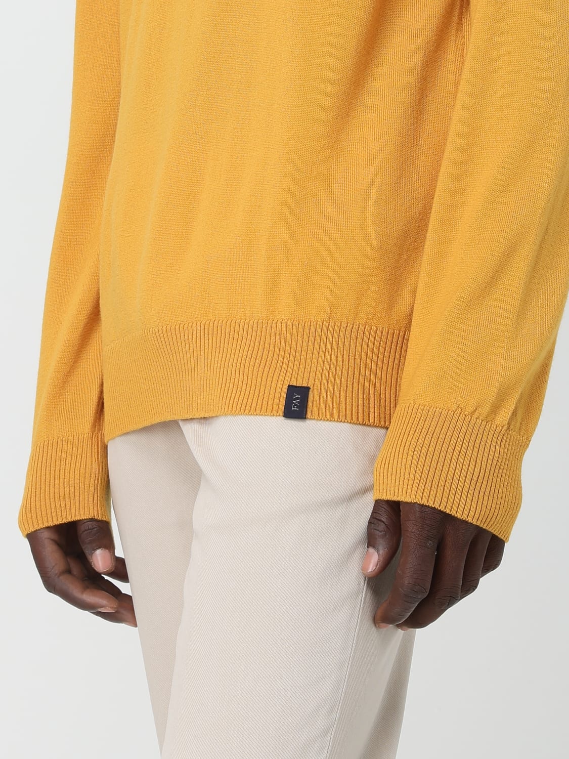 FAY SWEATER: Sweater men Fay, Ocher - Img 3