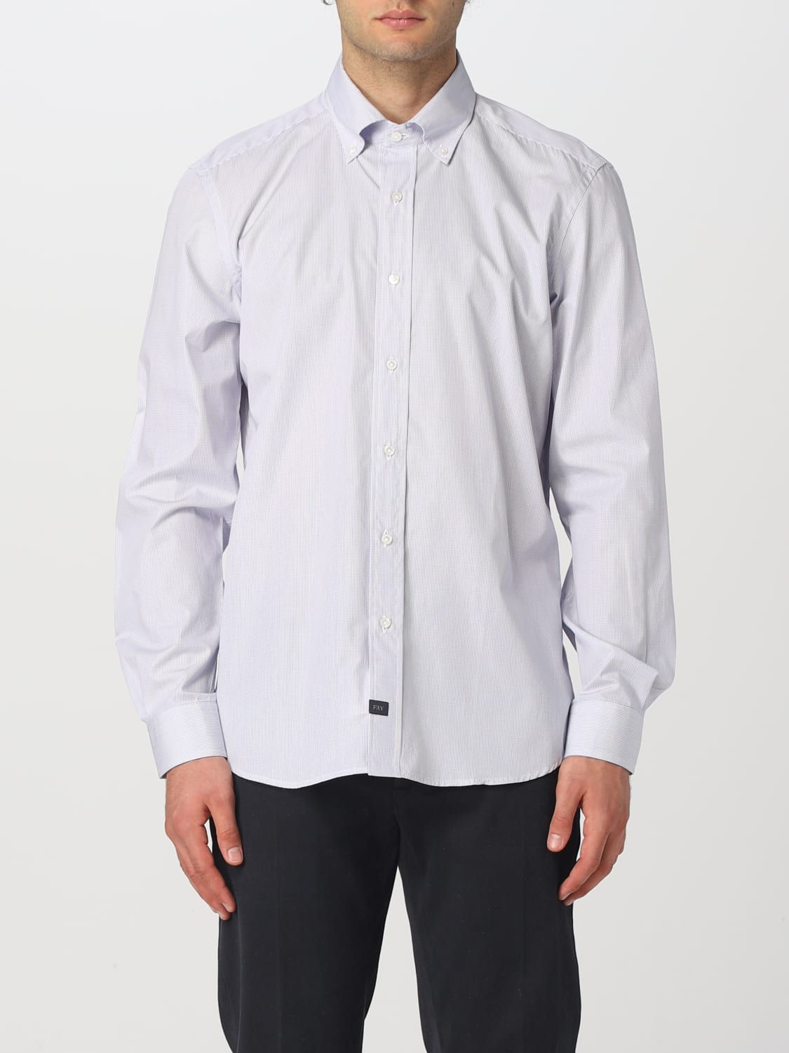 FAY SHIRT: Shirt men Fay, Gnawed Blue - Img 1