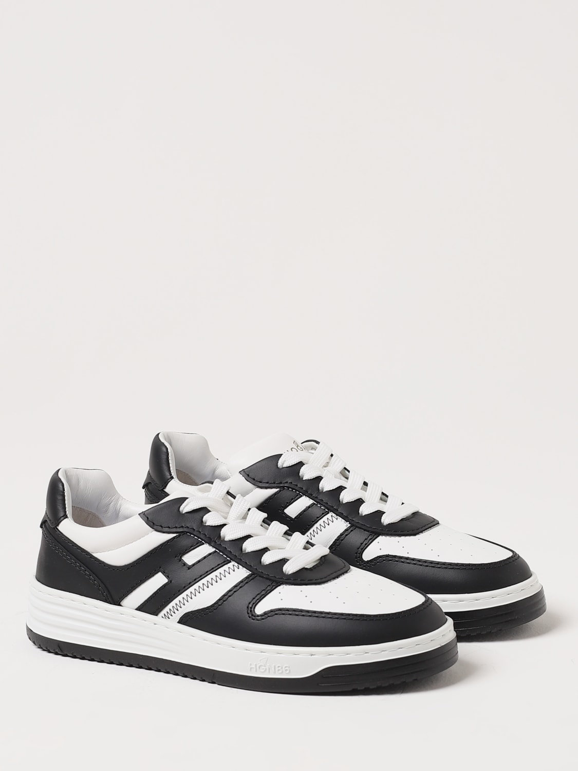 HOGAN SNEAKERS: Hogan H630 sneakers in nappa, Black - Img 2