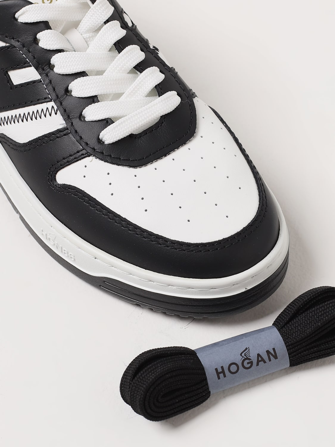 HOGAN SNEAKERS: Hogan H630 sneakers in nappa, Black - Img 4