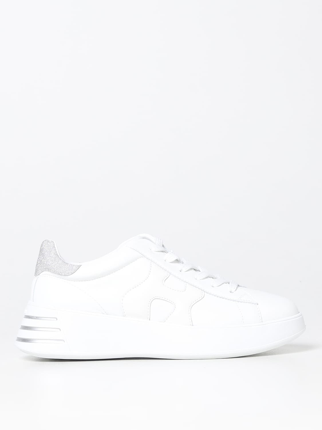 HOGAN SNEAKERS: Hogan Rebel H564 sneakers in nappa leather, White - Img 1