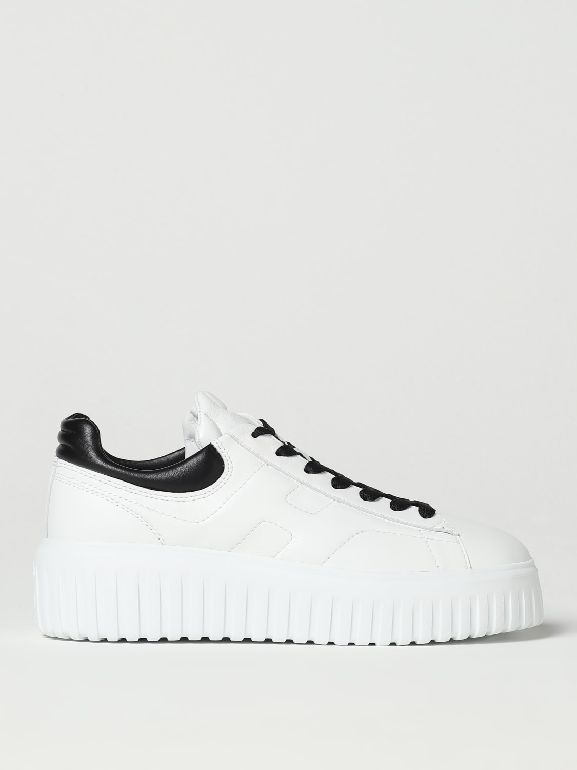 HOGAN SNEAKERS: Hogan H-Stripes sneakers in nappa, White - Img 1