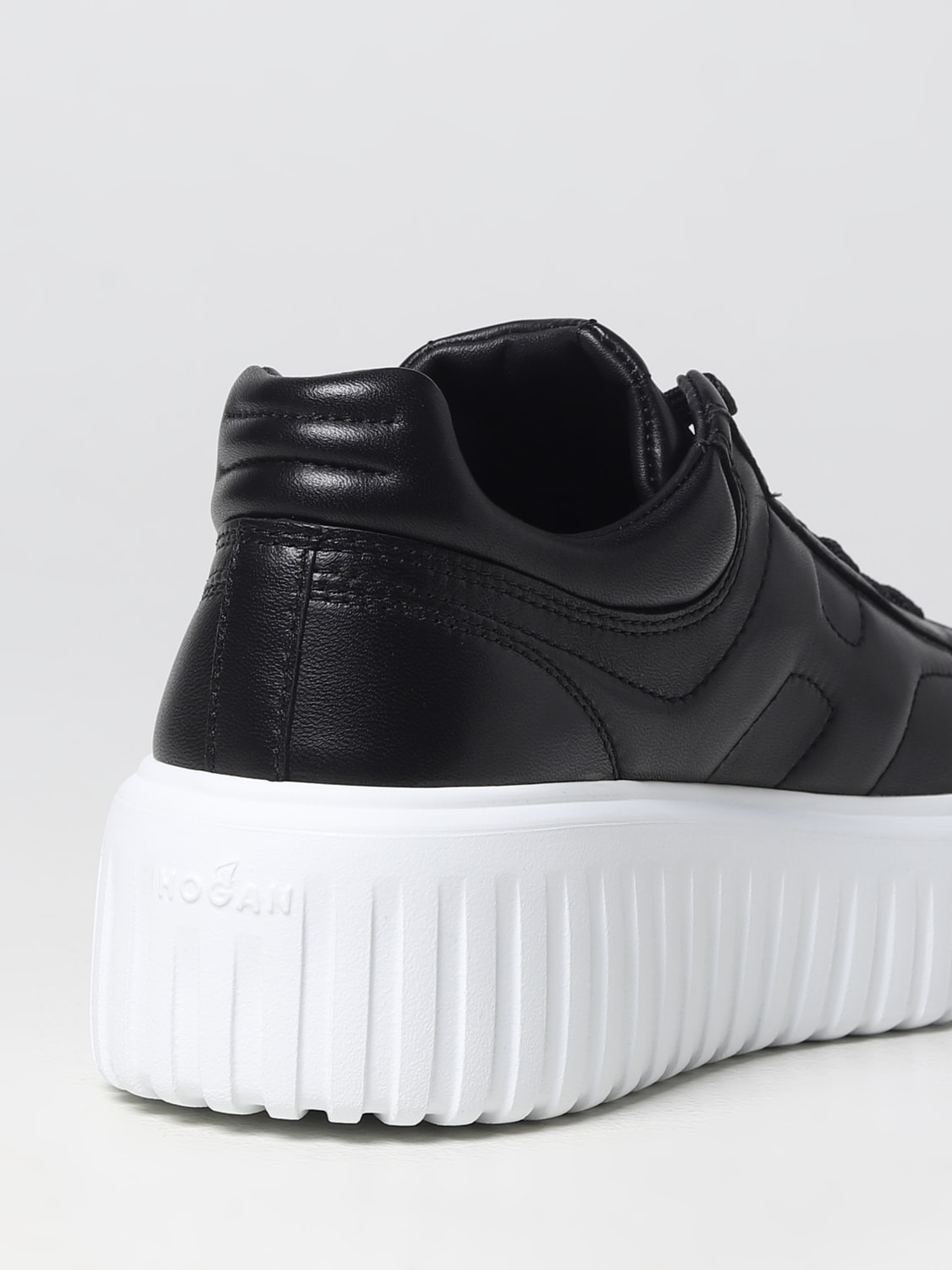 スニーカー HOGAN Woman Sneakers Black HXW6450FC60LE9 B999 Sneakers Hogan H-Stripes BLACK for Woman