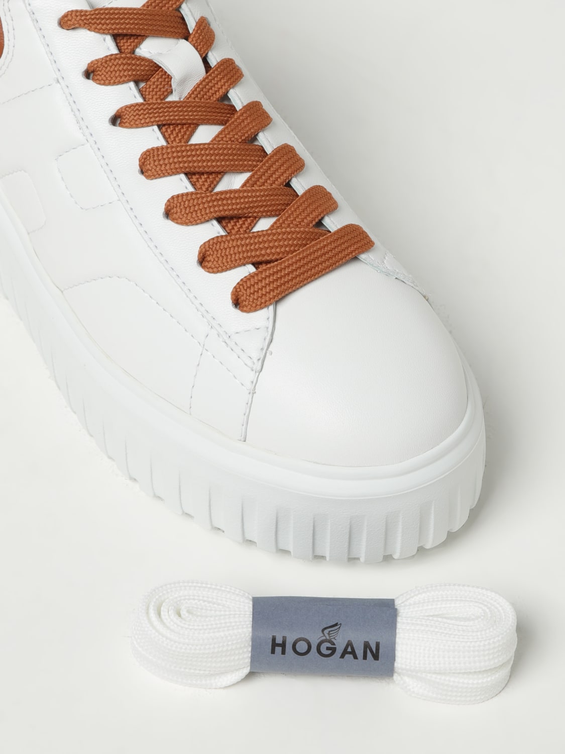 スニーカー HOGAN Woman Sneakers White HXW6450FC60LE 0001 Sneakers Hogan H-Stripes WHITE, BLACK for