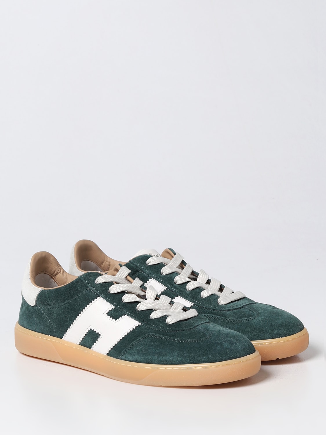 HOGAN: H647 sneakers in suede - Green | Hogan sneakers