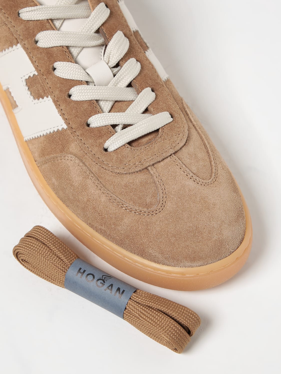 HOGAN: H647 sneakers in suede - Beige | Hogan sneakers