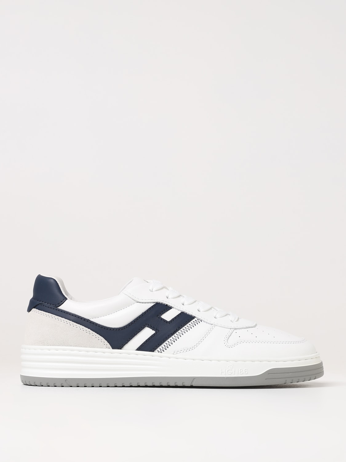 HOGAN SNEAKERS: Sneakers H630 Hogan in pelle, Bianco - Img 1