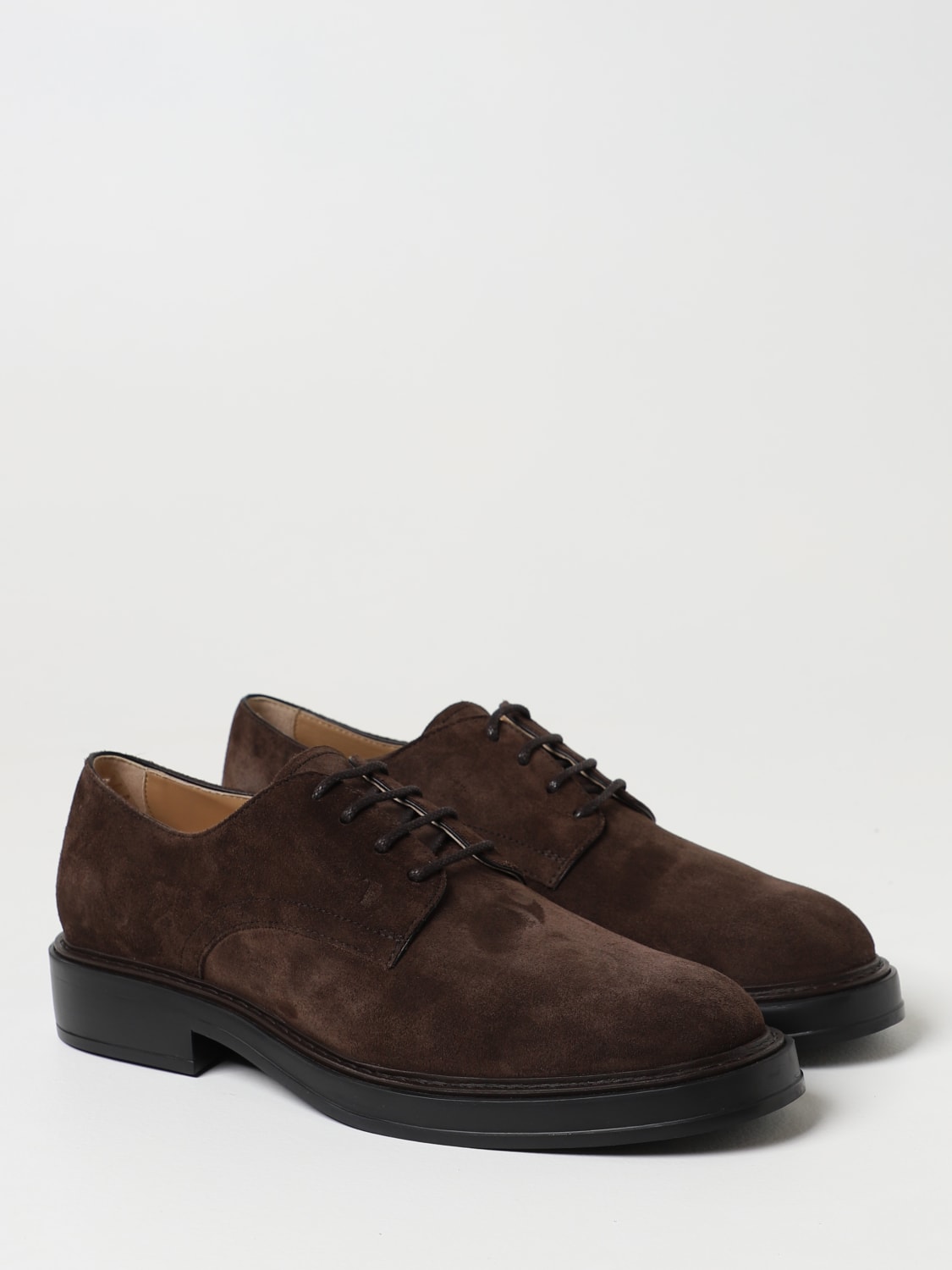 TOD'S BROGUE SHOES: Tod's derby shoes in suede, Dark - Img 2