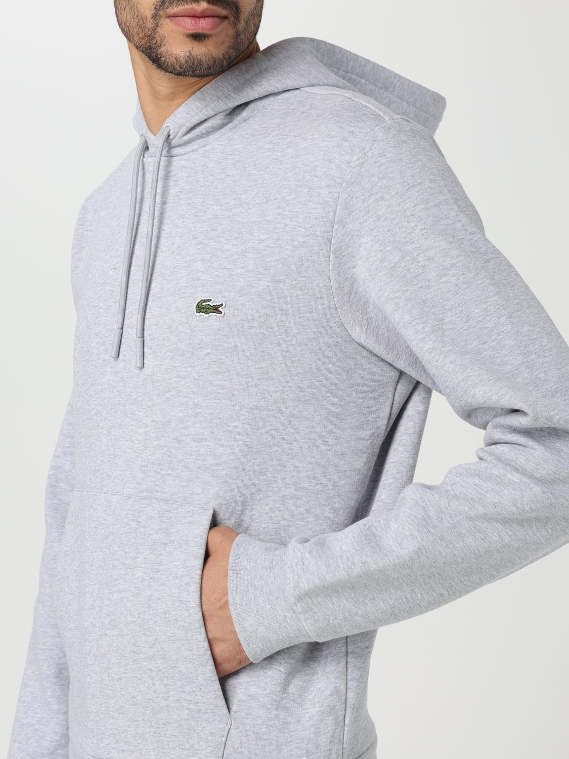 LACOSTE SUDADERA: Sudadera hombre Lacoste, Gris - Img 3