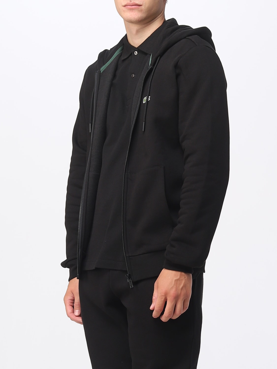 LACOSTE SWEATSHIRT: Sweatshirt men Lacoste, Black - Img 3