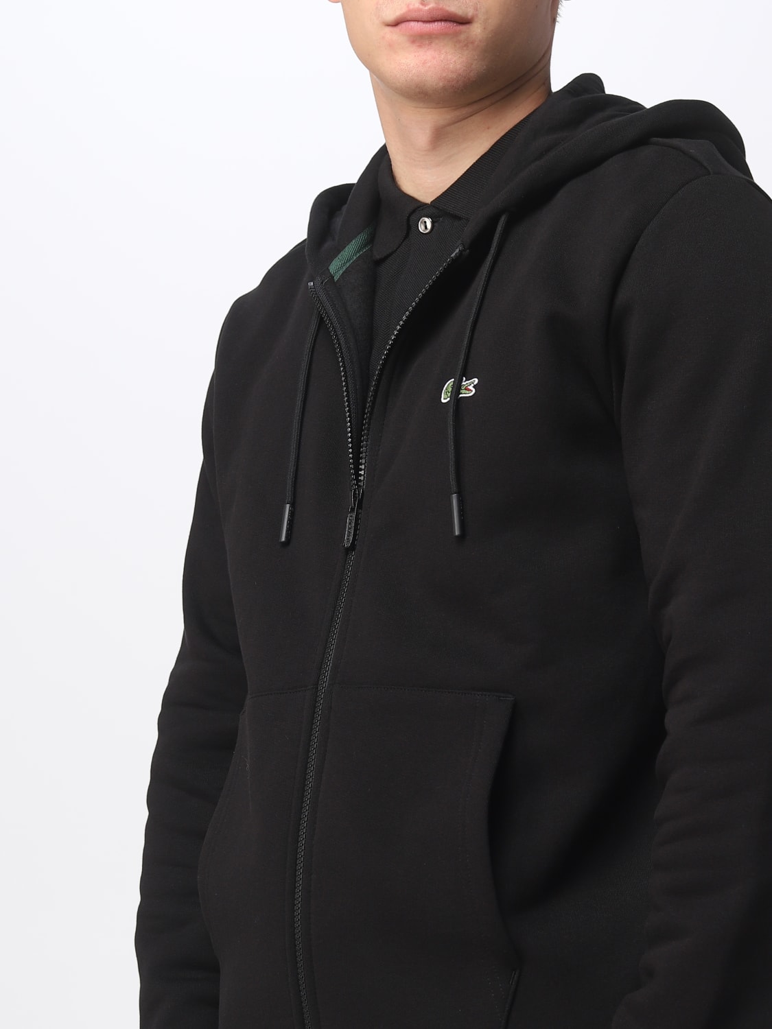 LACOSTE SWEATSHIRT: Sweatshirt men Lacoste, Black - Img 4
