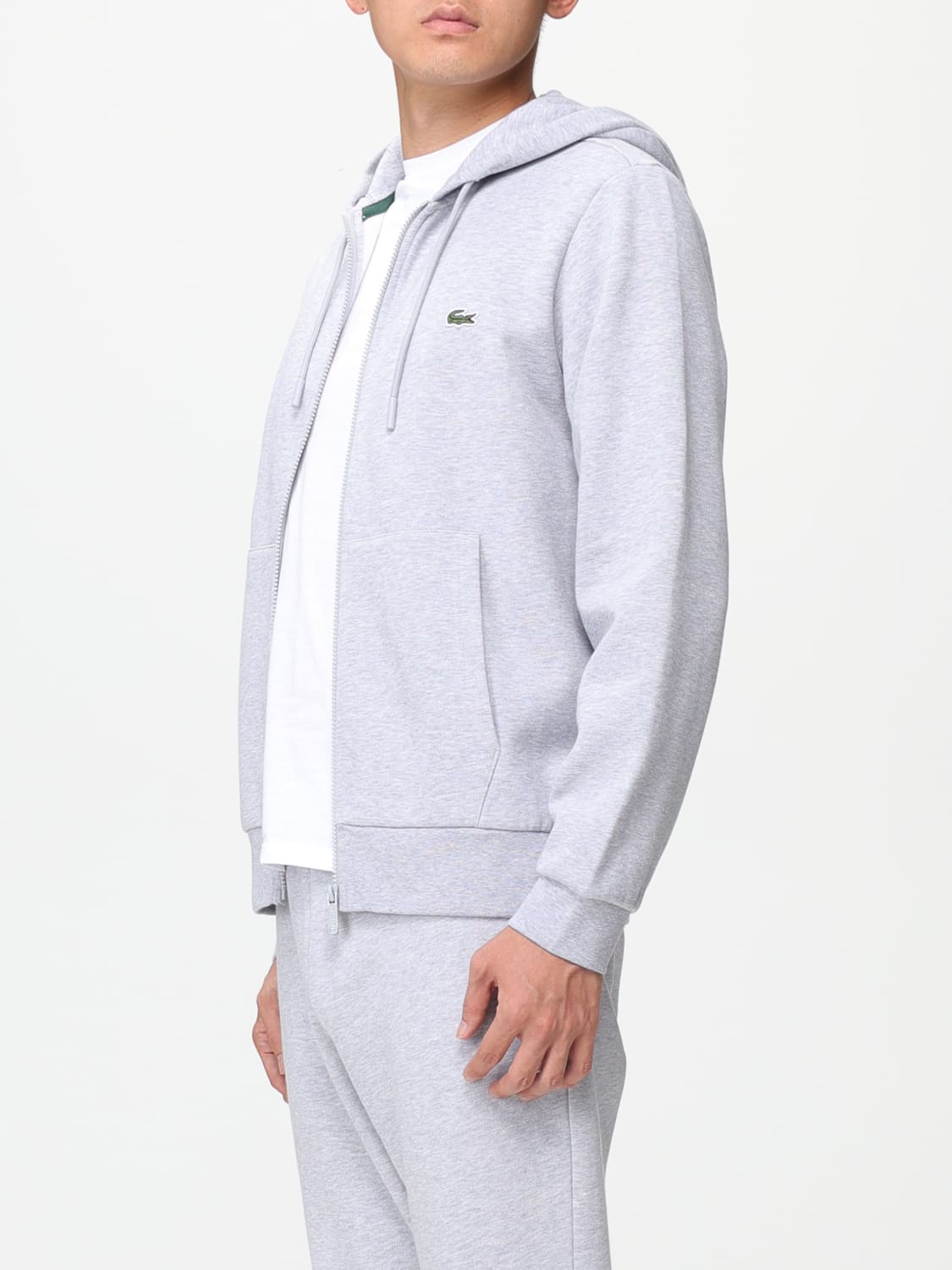 LACOSTE SWEATSHIRT: Sweatshirt men Lacoste, Silver - Img 3
