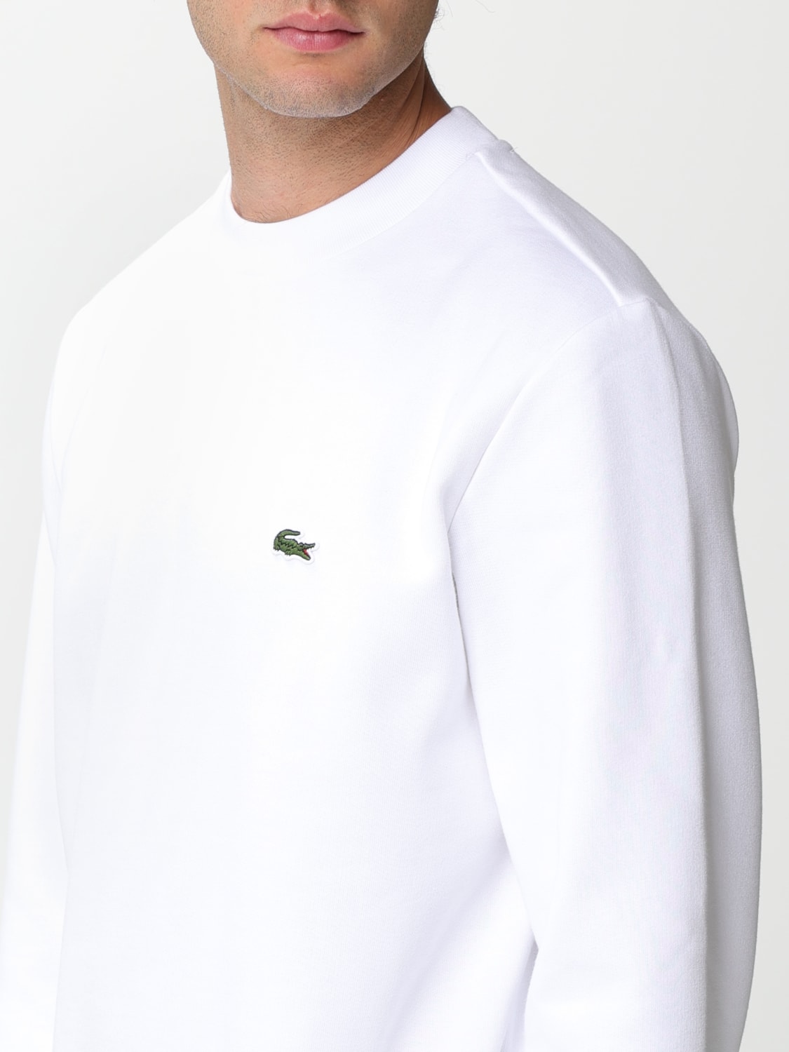 LACOSTE SWEATSHIRT: Sweatshirt men Lacoste, White - Img 3