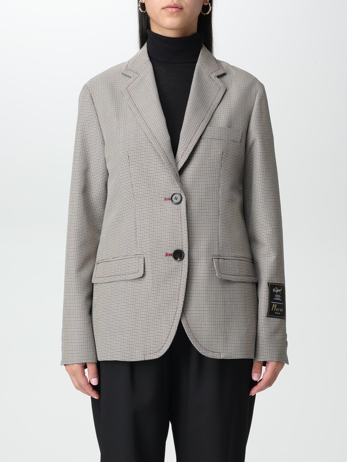 MARNI BLAZER: Blazer damen Marni, Burgunderrot - Img 1