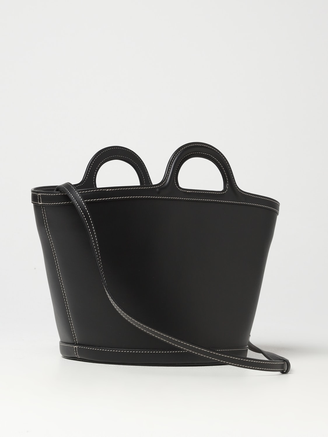 MARNI HANDBAG: Marni Tropicalia leather bag, Black - Img 3