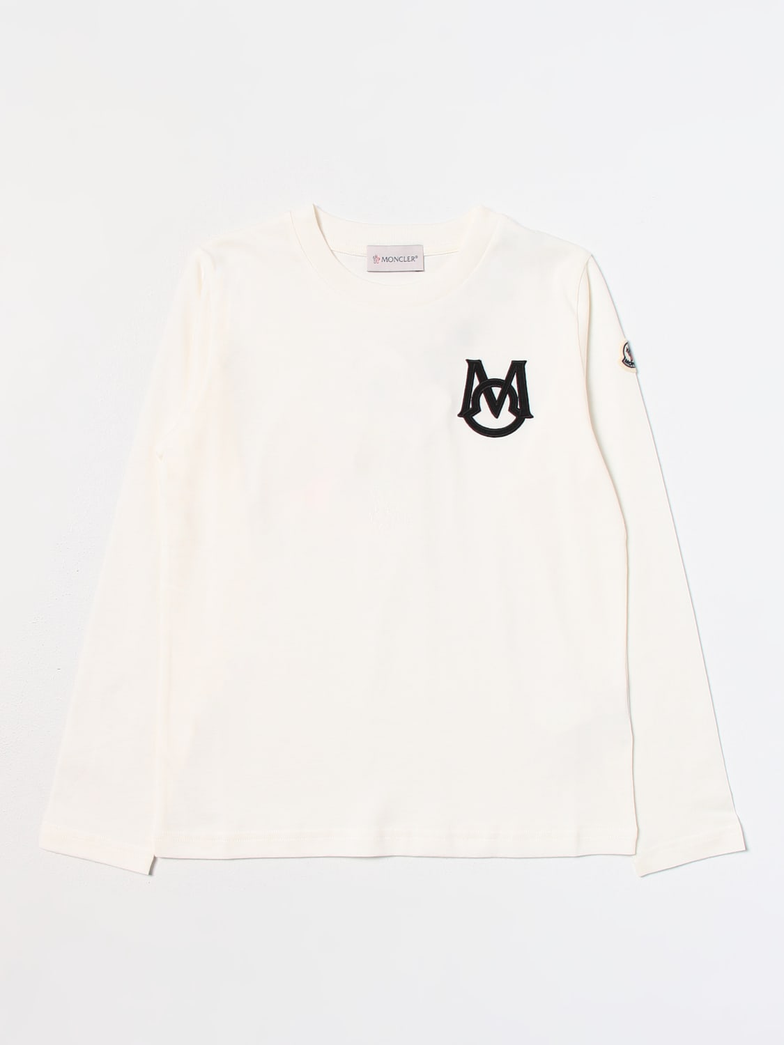 MONCLER T-SHIRT: T-shirt enfant Moncler, Blanc - Img 1