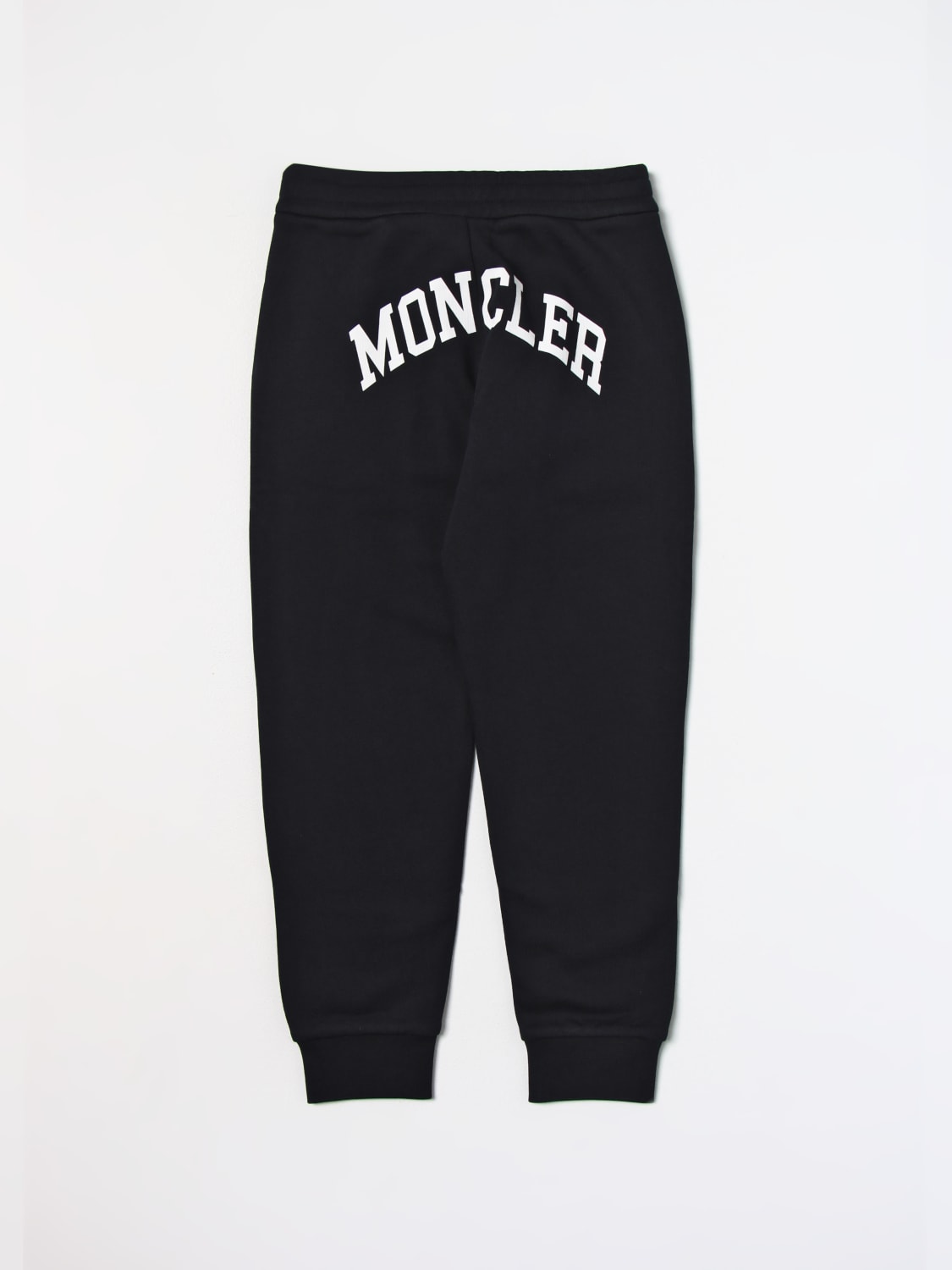 MONCLER PANTS: Moncler pants in cotton with logo, Blue - Img 2