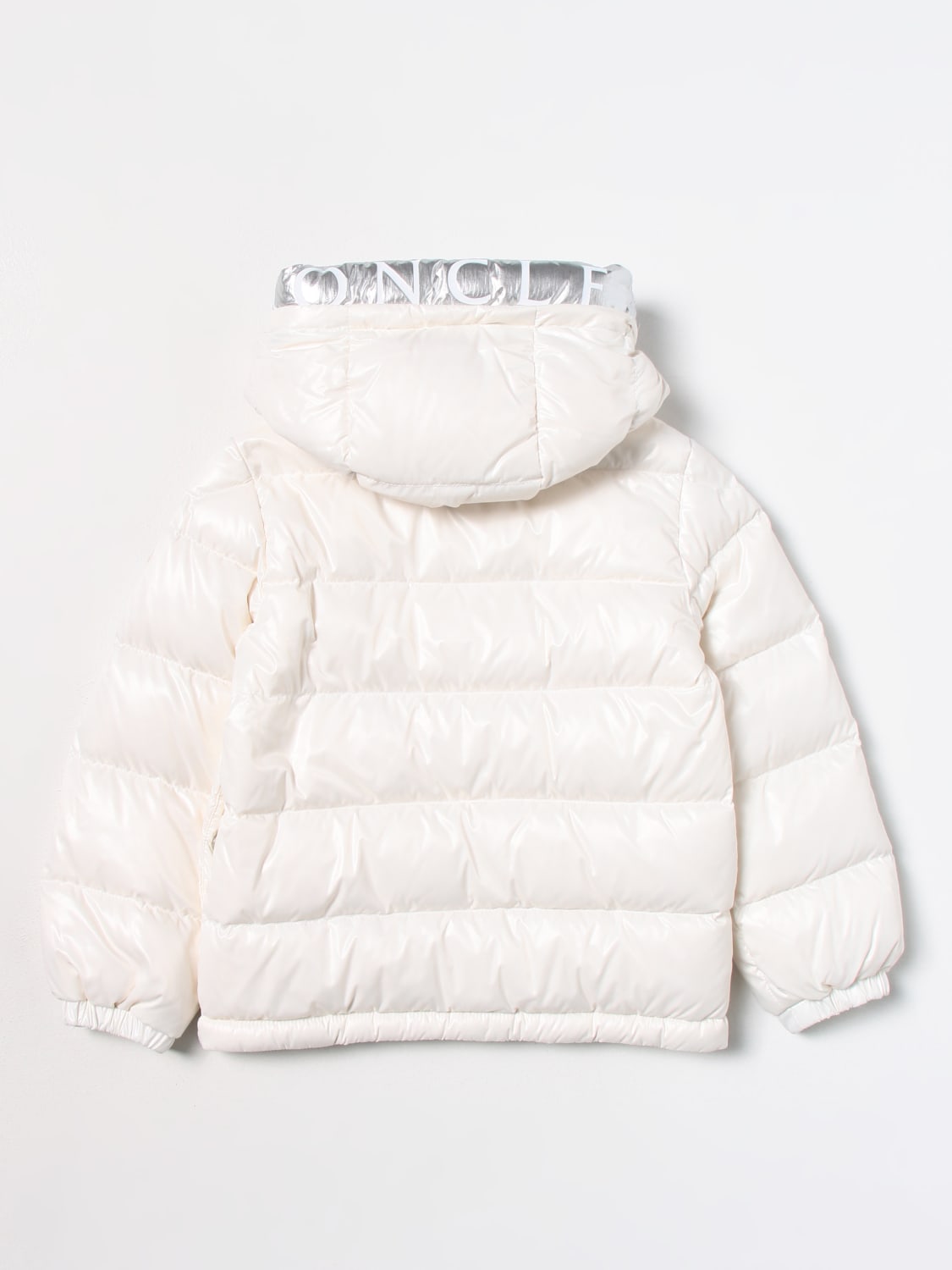 MONCLER GIACCA: Giacca Moncler in nylon, Bianco - Img 2