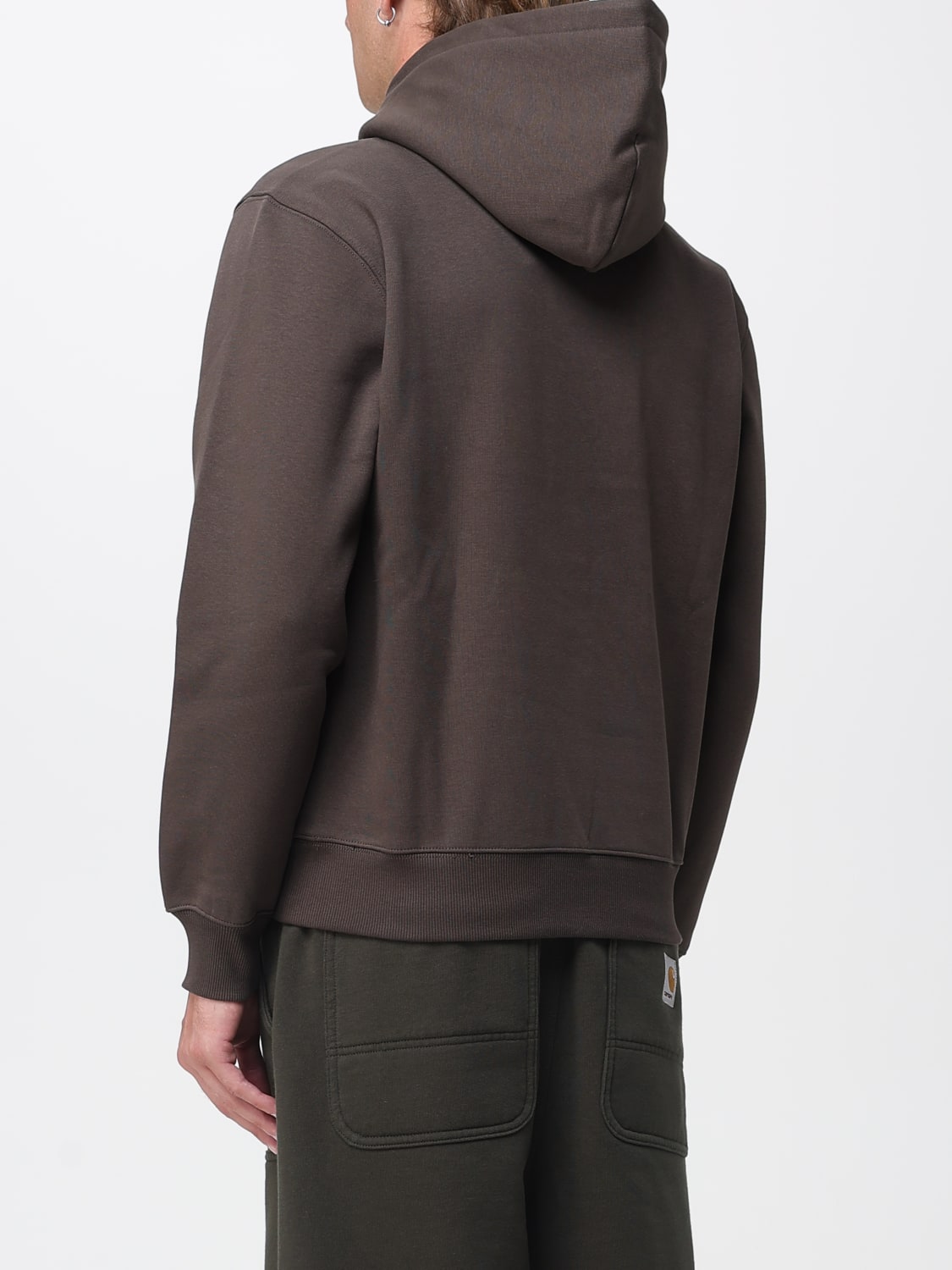 CARHARTT WIP FELPA: Felpa Carhartt Wip in cotone con ricamo, Moro - Img 2