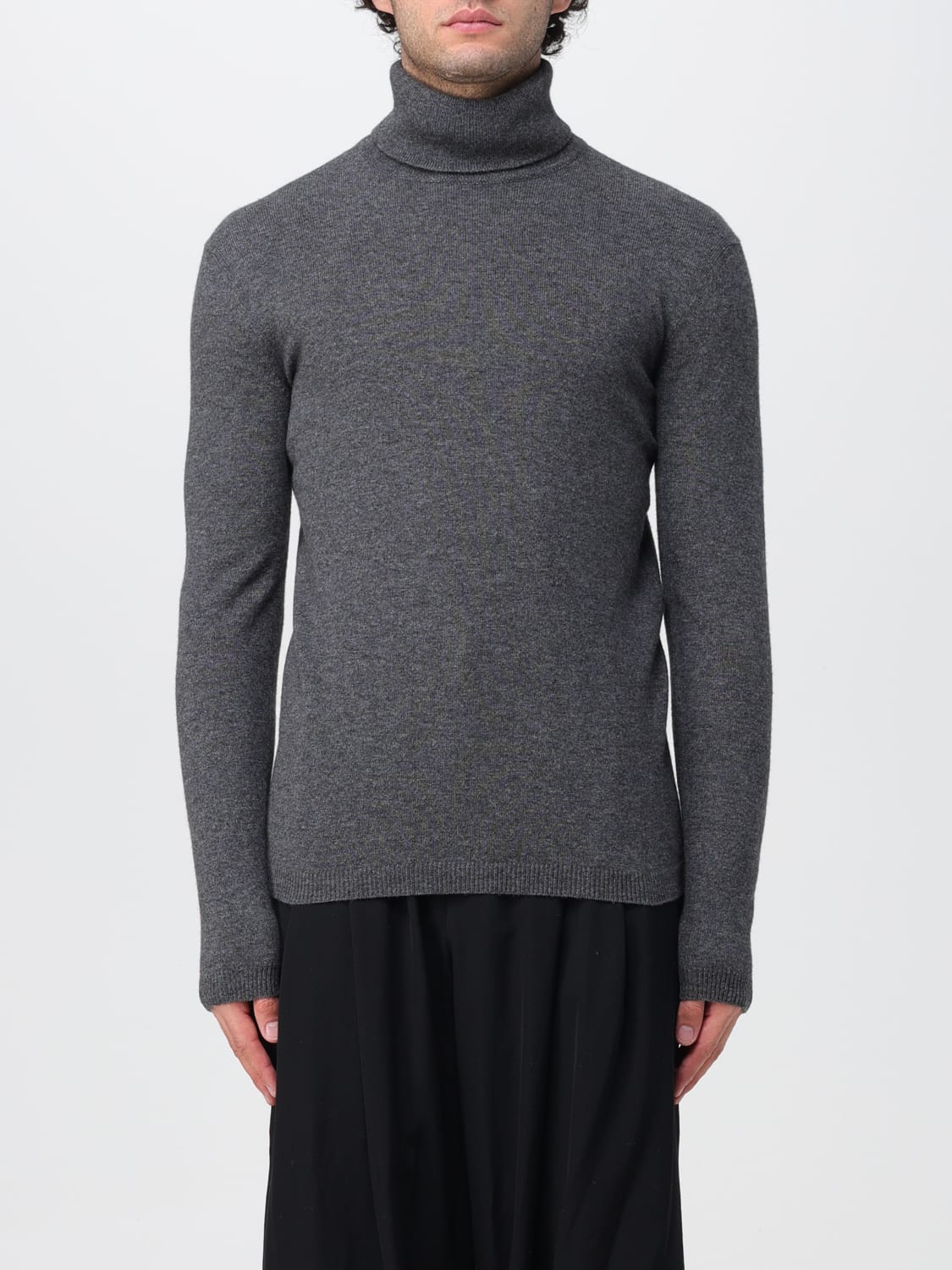 SAINT LAURENT SWEATER: Saint Laurent cashmere sweater, Grey - Img 1