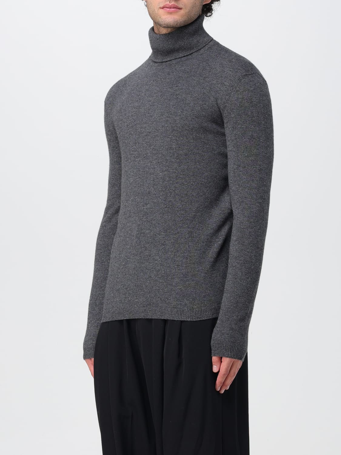 SAINT LAURENT SWEATER: Saint Laurent cashmere sweater, Grey - Img 4