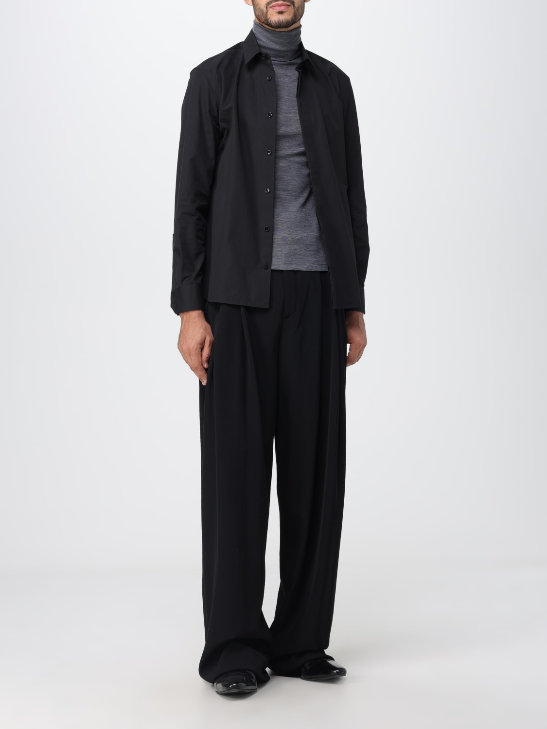 SAINT LAURENT SHIRT: Saint Laurent shirt in cotton poplin, Black - Img 2