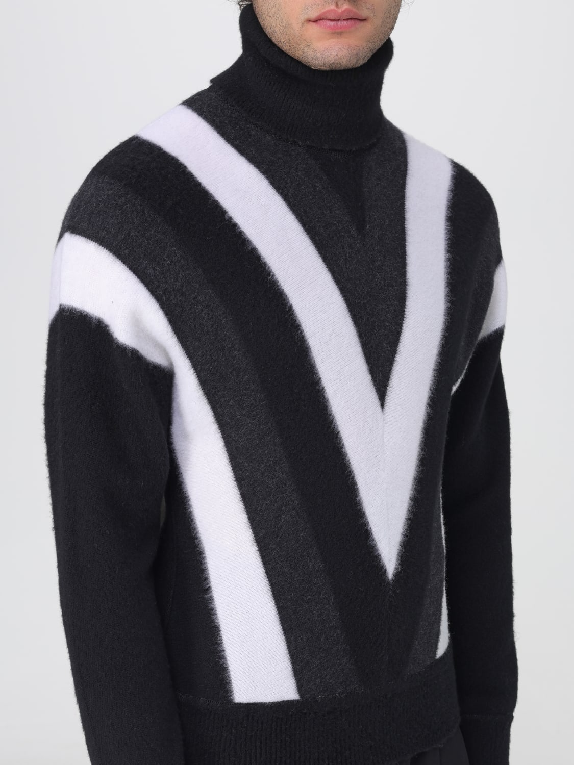 SAINT LAURENT SWEATER: Saint Laurent wool sweater, Black - Img 5