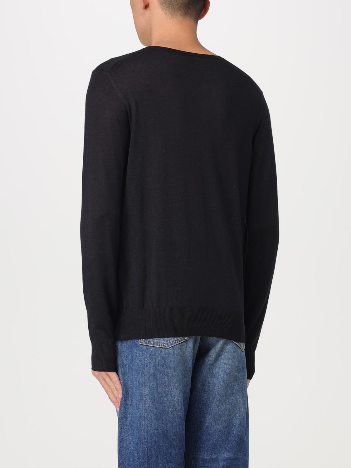 SAINT LAURENT SWEATER: Saint Laurent sweater in wool and cashmere blend, Black - Img 3