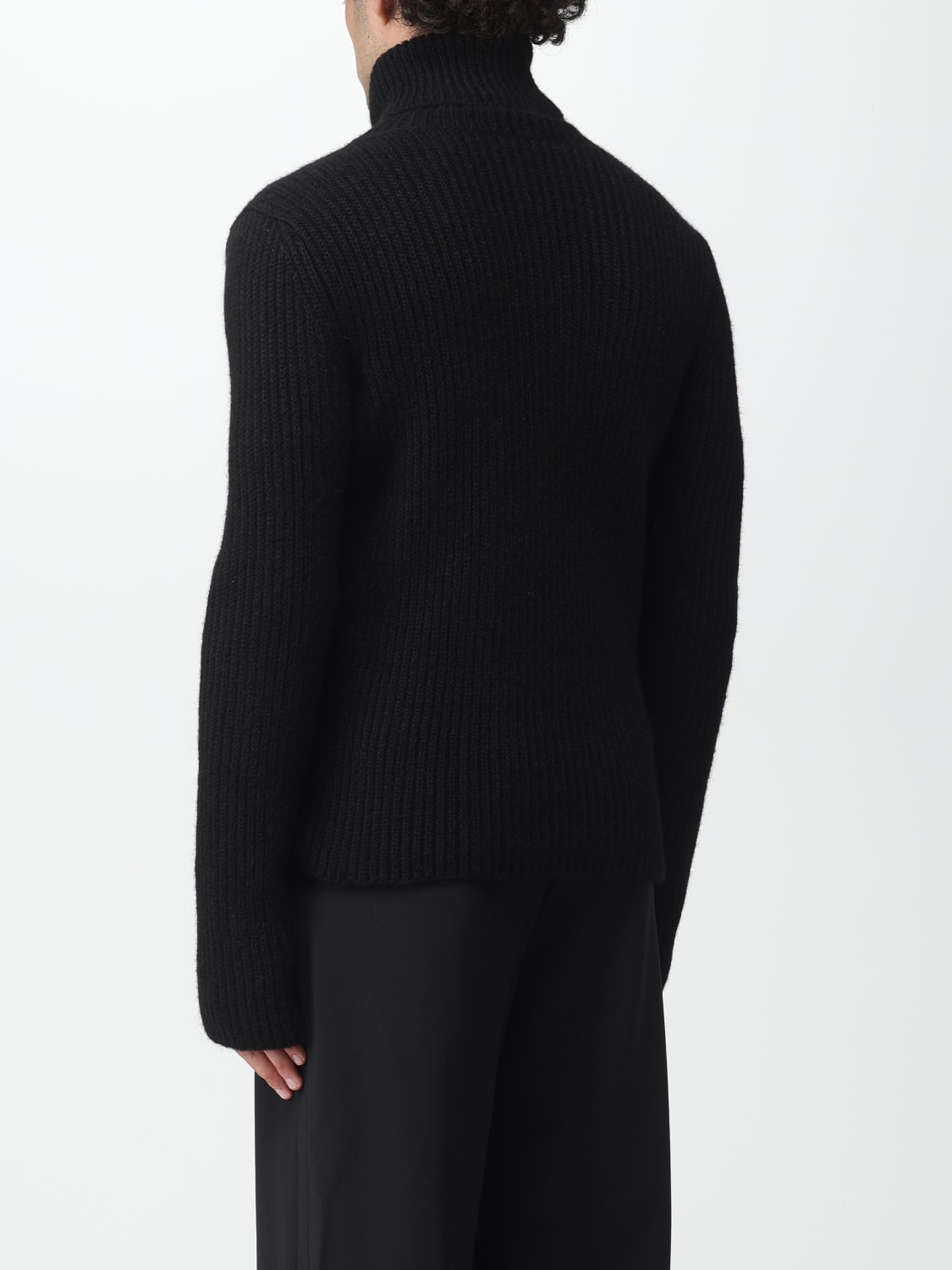 SAINT LAURENT SWEATER: Saint Laurent sweater in Alpaca wool blend, Black - Img 3